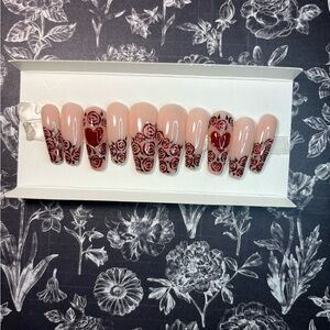 Love in Chrome Press Ons